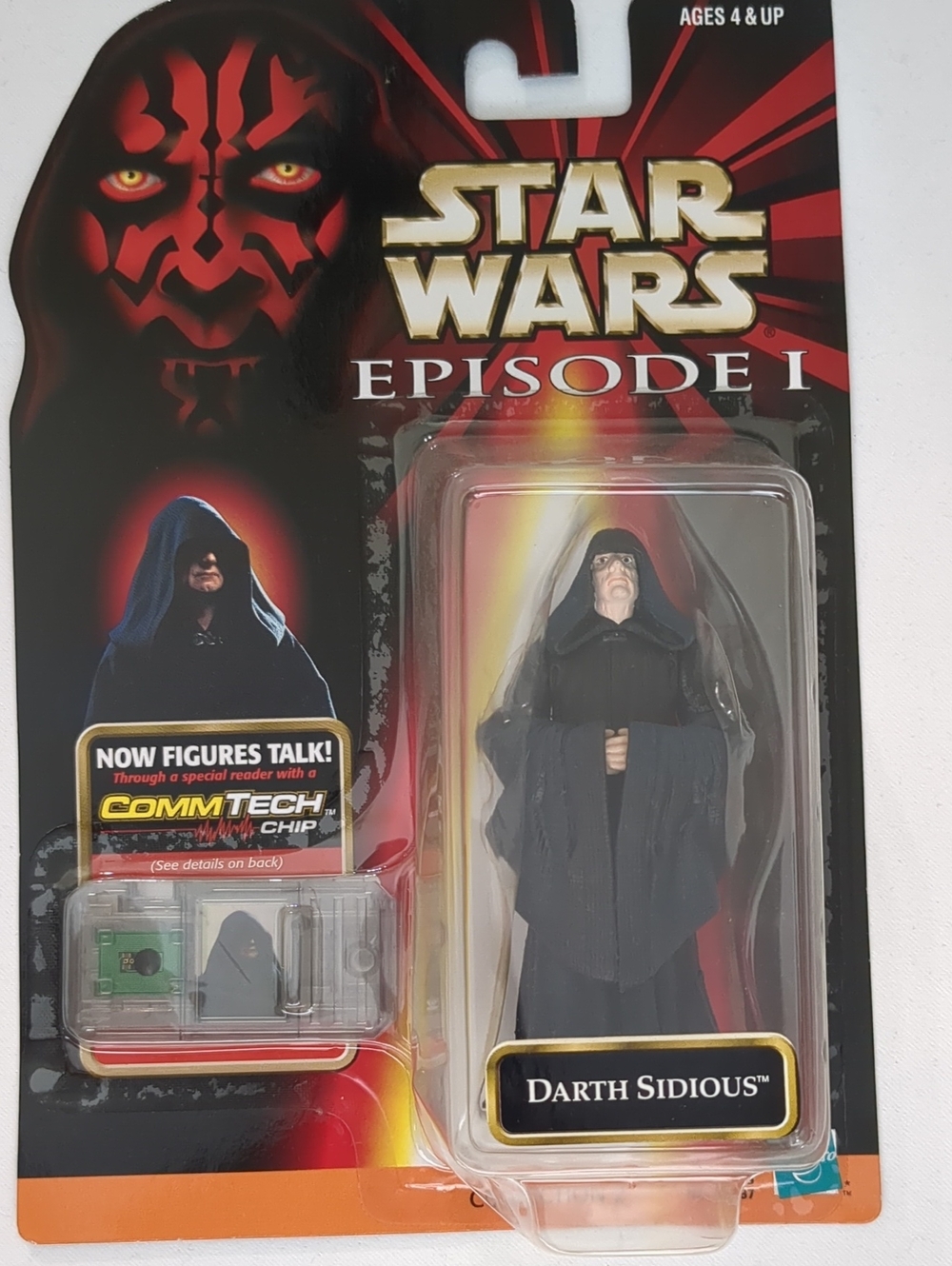 Star Wars Episode 1 Darth Sidious Commtech Action Figure 1998
